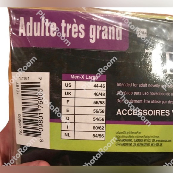 Amscan Adult XL “Fresh” Hip Hop T-Shirt By Amscan NWT Halloween/Cosplay/Party - Picture 5 of 6